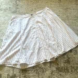 Torrid skirt pin stripe flowy skirt with pockets plus size 3x